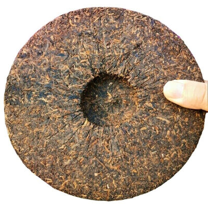 Menghai Brown Mountain Pu'er Ripe Tea 357g Palace Pu'er Tea Cake 云南七子饼茶