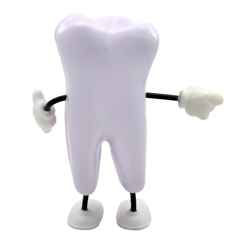 Dental Teeth Gifts Dentistry Tooth Shaped Model Squeeze Ball Soft PU Foam 12.5cm