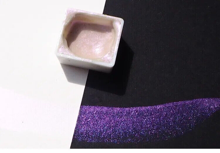 Watercolor Paints Metallic Pearlescent Solid Handmade Fine Art Painting Supplies