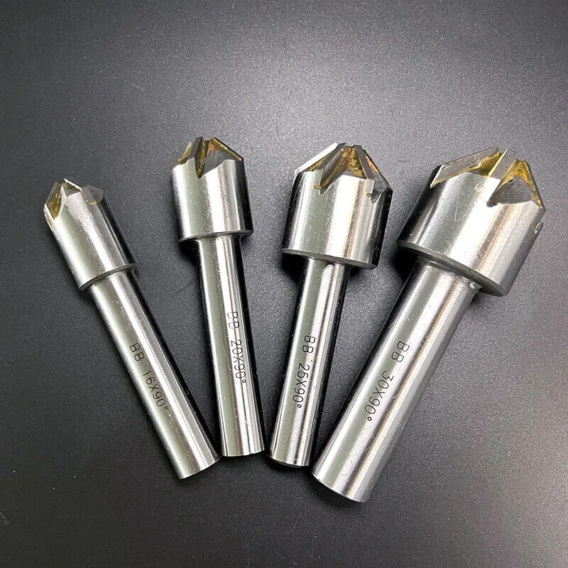 Brazing Carbide Countersink Drill With Blade 90 Degree Chamfering Milling Tool