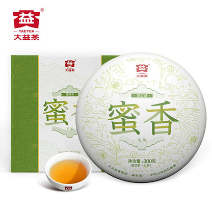 TAETEA MI XIANG * 2019 Menghai Dayi Raw Pu'er Tea Cake Organic Pu-erh Tea 300g