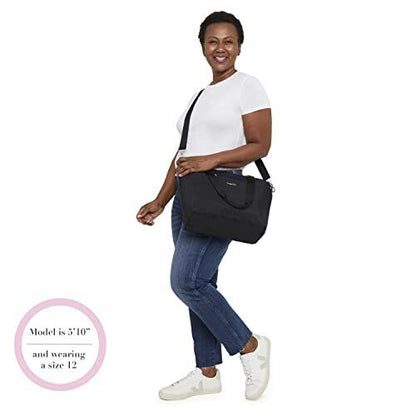Baggallini womens Travel Avenue Tote, Charcoal, One Size US Size, Charcoal