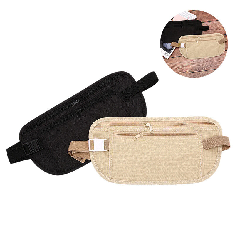 Outdoor Thin Bag Money Waist Belt Run Pack Pouch Travel Wallet Anti-theft Poc-ca