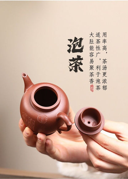 170cc chinese Yixing Handmade Zisha teapot Purple clay Gong Deng GongFu Tea Pot