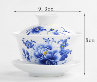 ceramic tureen porcelain gaiwan Chinese cup bowl set zisha tureen multi-pattern