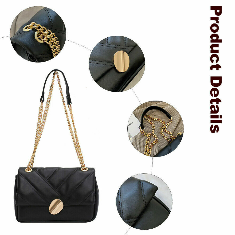 Ladies Hand Bags Shoulder Bags Women Chains Crossbody Bag PU Leather Handbags