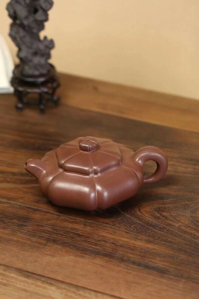 280cc chinese Yixing Handmade Zisha teapot DiCaoQing clay BianYu Gongfu Tea Pot