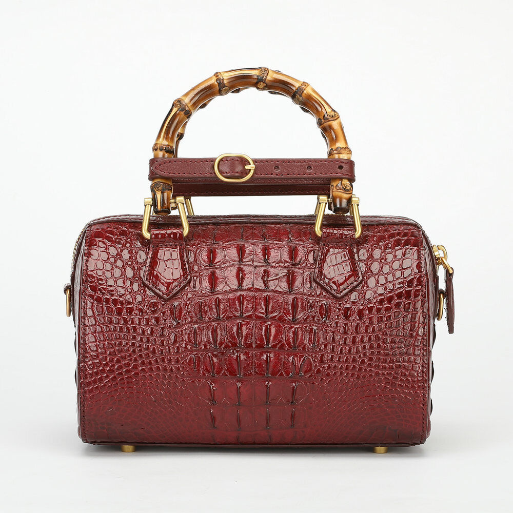 Real Alligator Crocodile Skin Pillow Bag, New Desinger Women's Sling Shouler Bag