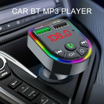 Wireless Car Bluetooth FM Transmitter MP3 Audio USB Charger Adapter Handsfree