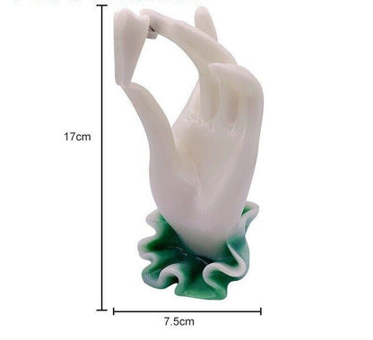 Sculptures Hand Tooth Dental Figurines Dentistry Gifts Decoration Resin 7.5x17cm