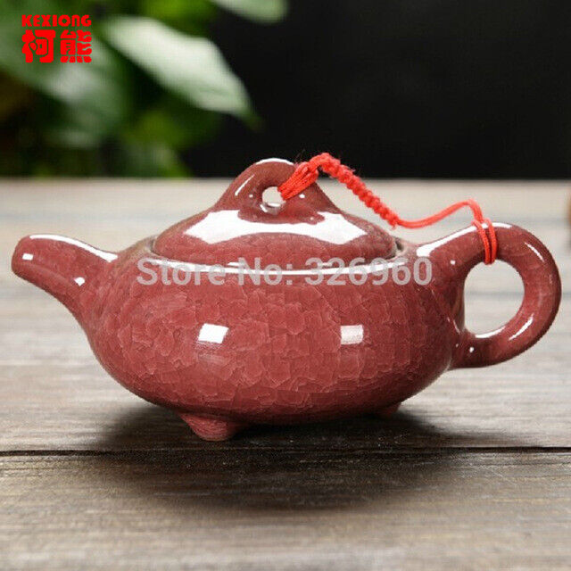 Ceramic Tea Set Ice Crackt Teapot Infuser Kettle Chinese Service Pottery Pot