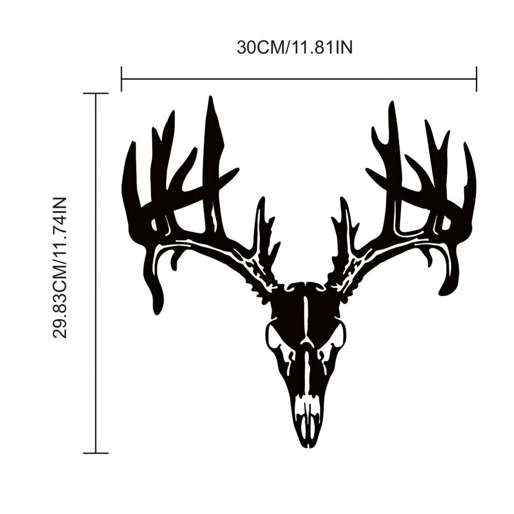 Metal Deer Art Wall Decor, Deer Skull Metal Art, Metal Deer Signs, Head Signs
