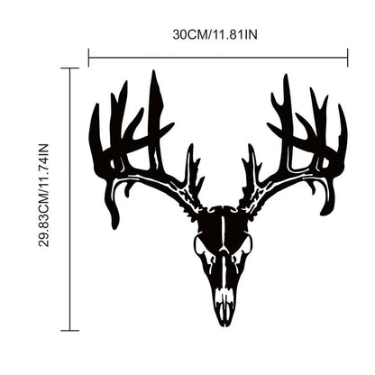 Metal Deer Art Wall Decor, Deer Skull Metal Art, Metal Deer Signs, Head Signs