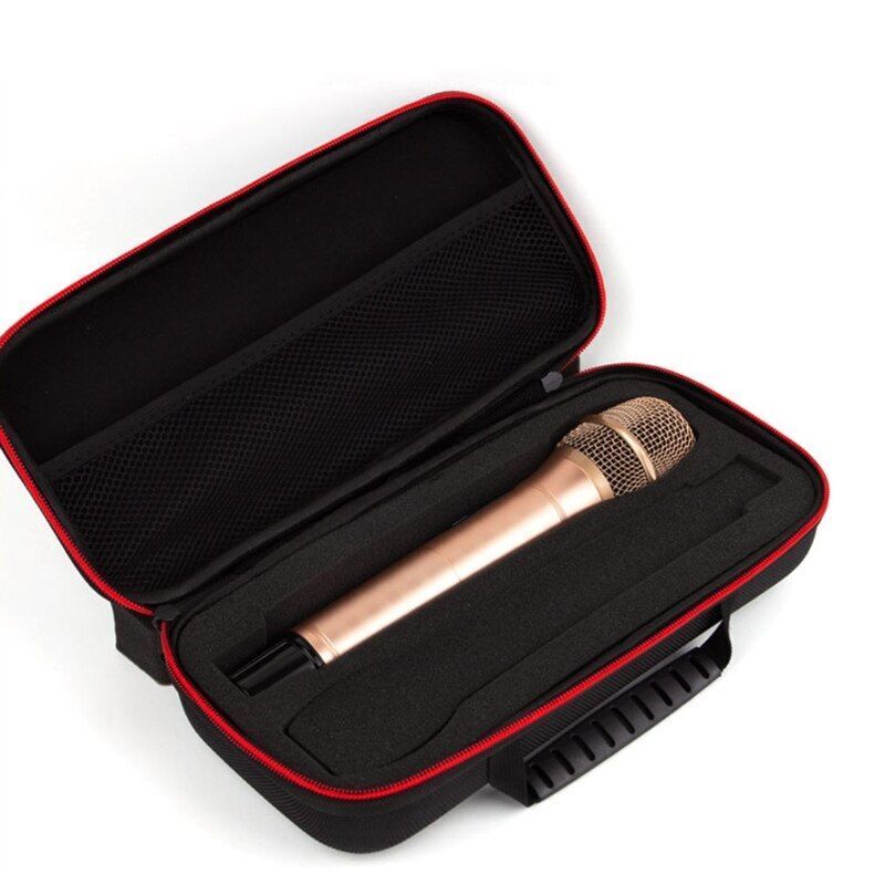 Storage Bag Wireless Microphone Portable Hard Case Organizer Pouch 30x15x7cm EVA
