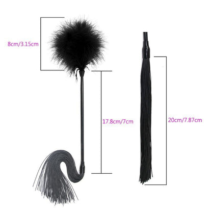 Tease Tickle Feather Stick Flirting Spanking Slapper Couples Prop Adult Sex Toys