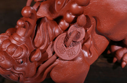 Chinese Yixing Handmade Zisha DaHongPao Clay WangYuePiXiu tea Pet Gongfu Tea Pet
