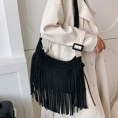 Tassel Bucket Bag Small Crossbody Bags for Women Party Bags Handbags