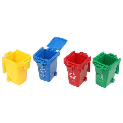 Kid 4pcs/set Trash Can Toy Garbage Truck Cans Curbside Vehicle Bin _AUSEyhMC
