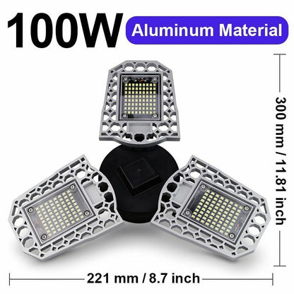 LED Lamp 100W 80W 60W E27 110V 220V Bulb Deformable High Power Smart Light AC100