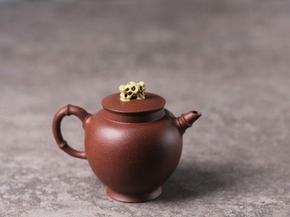 250cc chinese Yixing Handmade Zisha teapot JiangPoNi TingQiu Hu Gongfu Tea Pot