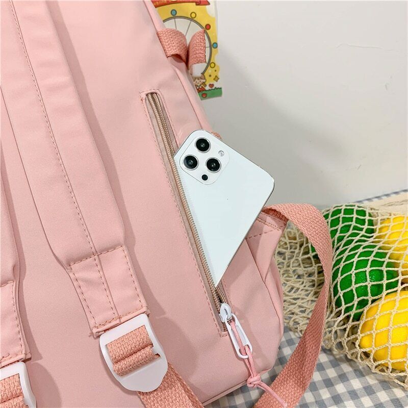 Student Backpacks Women Black School Bags Oxford Bookbags Backpack