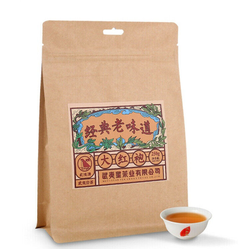 250g Top Wuyi Star Classic Old Flavor Big Red Robe Da Hong Pao Fujian Oolong Tea