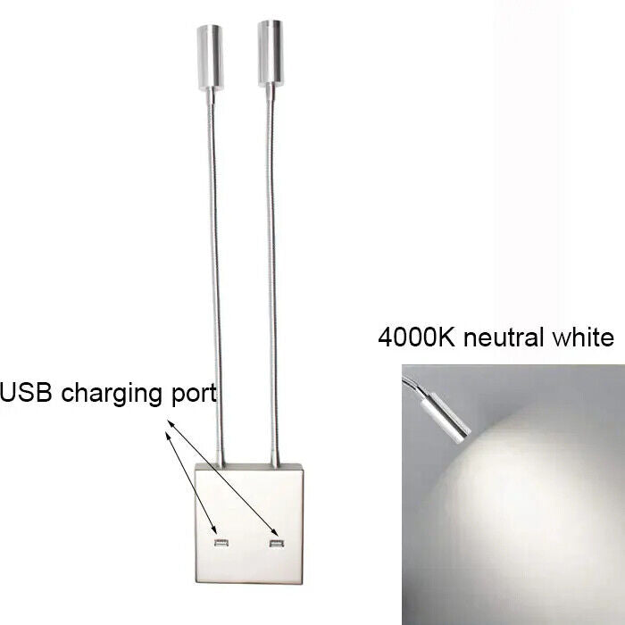 Wall Sconces USB LED Bedside Reading Lamps Lights Living Room Corridor Lighting