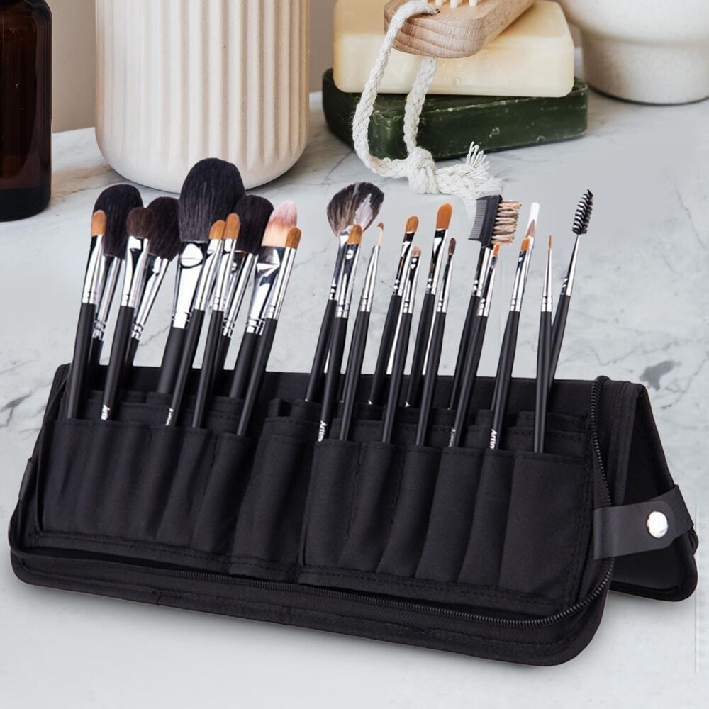 Professional Makeup Brush Case Carrying Bag Makeup Brushes Organizer 18*27*4.5cm
