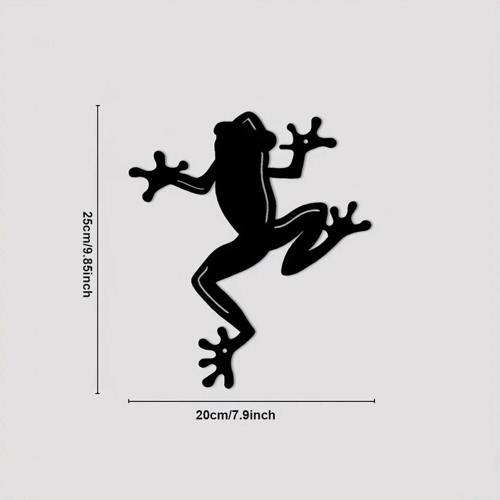 Metal Wall Decor Frog Wall Sculpture, Metal Wall Art Hanging For Living Room
