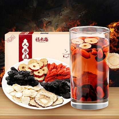 25g*10 Bags New Man Health Herbal Tea Bag Organic Renshenwubaocha Mulberry Maca