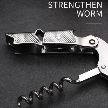 Wood Handle Corkscrew Luxury Bottle Opener Wooden Cutter Wine Tools Metal Steel