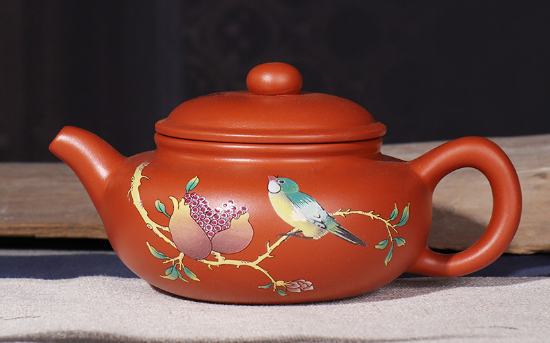 Hand Painted Yixing Teapot Handmade Green Tea Pot Kung Fu Zisha Teapot Tea Set