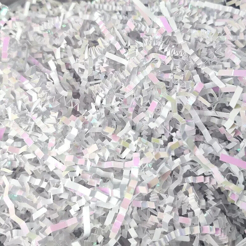 Paper Gift Box Filler Materials Glitter Metal Foils Decor Confetti Shredded 100g