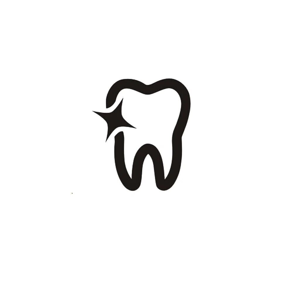 Dental Clinic Wall Decals Vinyl Bathroom Poster Tooth Dentistry Sticker 40x54cm