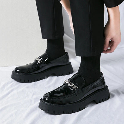 Men Black Leather Shoes Business Wedding Shoe Men Leather Shoes