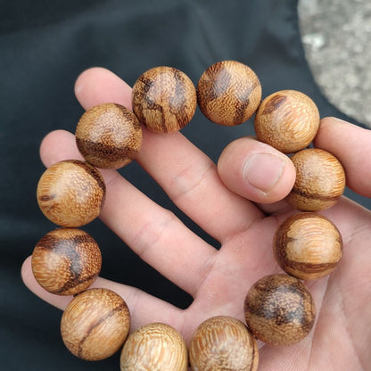 Vietnam Agarwood Hand String Wooden Bracelet Men Buddha Bead Gift Elastic Line