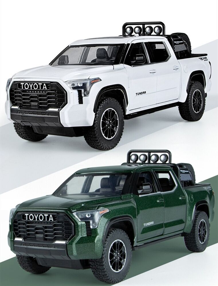 1:22 Toyota Tundra Diecast Model Car Pickup Vehicle Toy Sound Light Collection