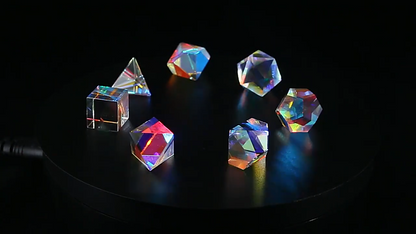 Prism Glass Cube Hexahedral Optical Color Clear Prisma Photography Decor 18-20mm