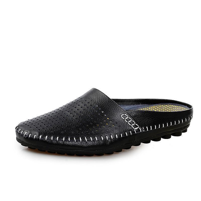 Men Sneakers Genuine Leather Loafers Mens Shoes Slippers Men Shoes