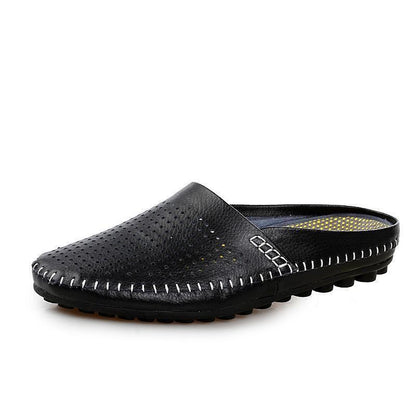 Men Sneakers Genuine Leather Loafers Mens Shoes Slippers Men Shoes
