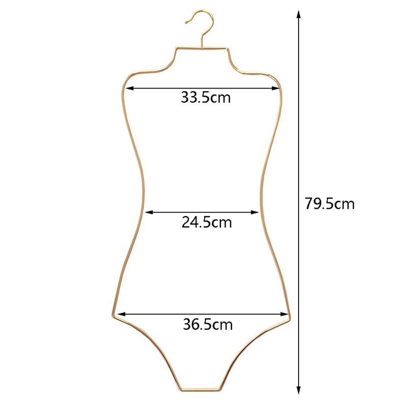 Swimsuit Hanger Metal Wire Body Shape Display Rack Clothes Bikini Showing 79.5cm