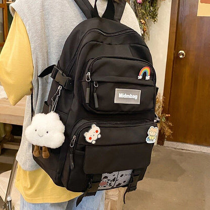 Women Backpack Female Student Girls School Bag Light Travel Knapsack
