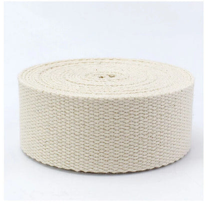 Belt Strapping 9Meter Polyester Cotton DIY Webbing Ribbon Backpack Strap 20~50mm