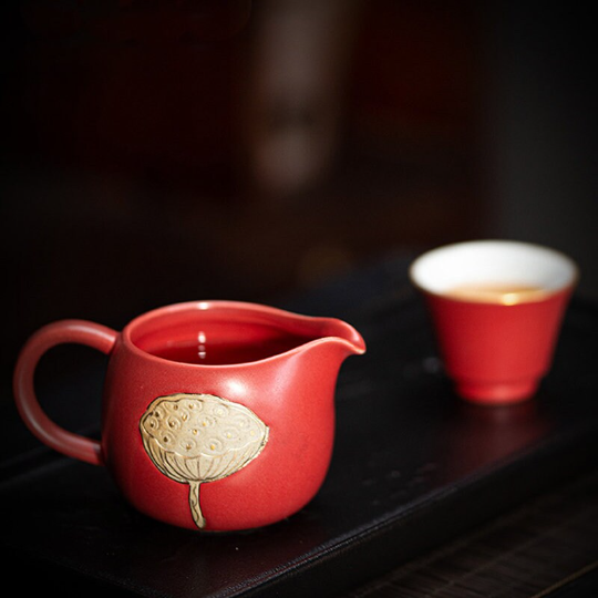 Lotus Ceramic Tea Pitchers Creative Fair Cup 115ml