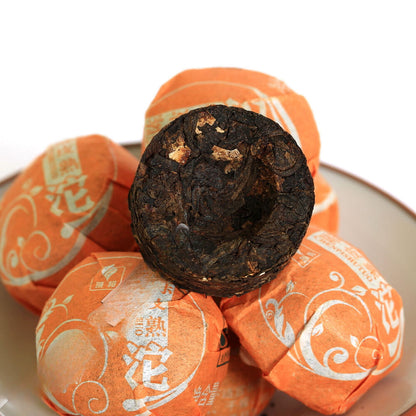 HELLOYOUNG Orange Peel Citrus Flavored Mini Ripe Cake puer Pu'er Pu erh Tea