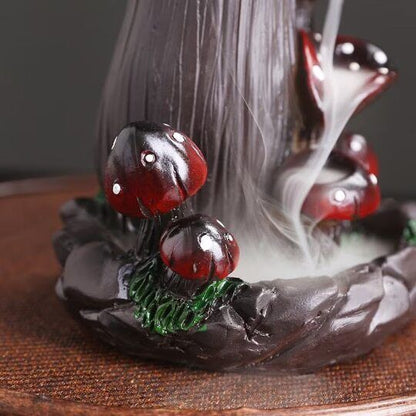 Resin Backflow Incense Burner Creative Mushroom Water Backflow Incense Burner
