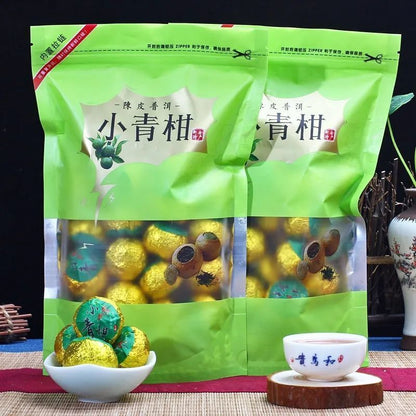 100g Xinhui Small Green Citrus Pu'er Tea, Dried Tangerine Tea Puer Citrus Flavor