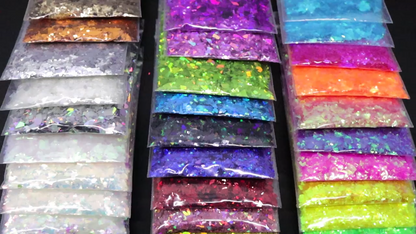 Nail Art Decor 10g Holographic Irregular Sequins Glitter Sparkly Colorful Flakes