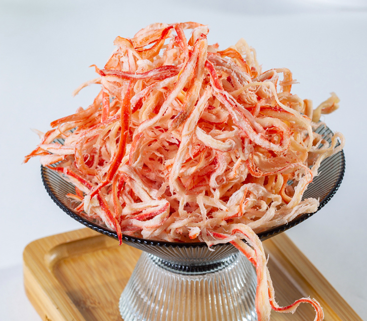 Snacks Shredded Squid Chinese Food Seafood 即食海鲜特产手撕原味烤鱿鱼条 原味鱿鱼丝500g/袋