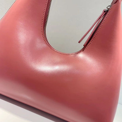 Small U Top Real Leather Snake Vintage Shoulder Bag Purse Handbag Top Handle